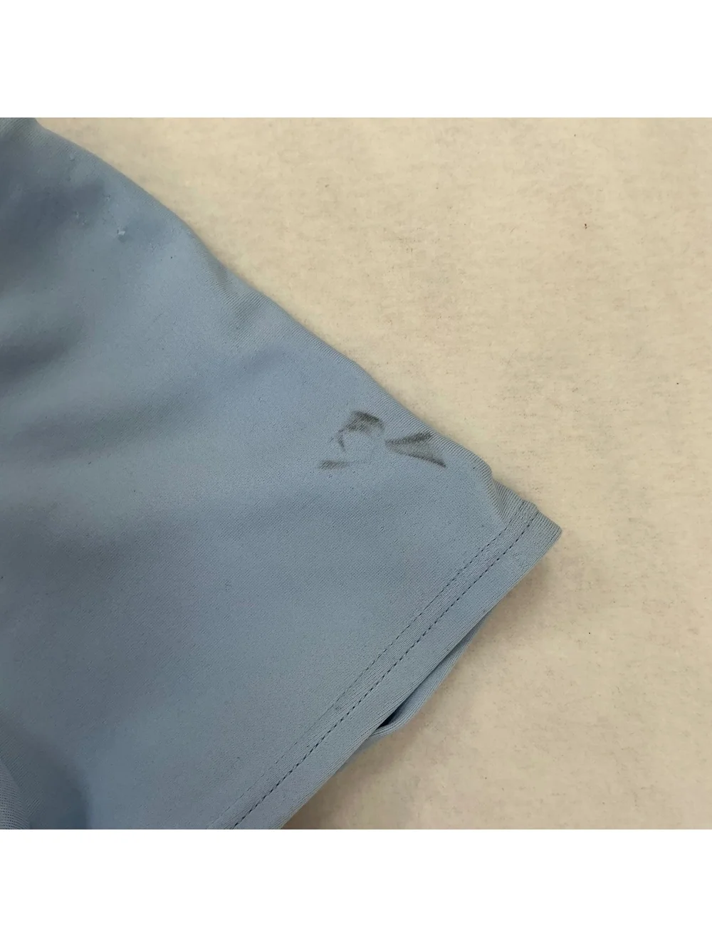 Athleta Girl Size 12 Blue Short Sleeve Cutout Bikini Swim Top UPF